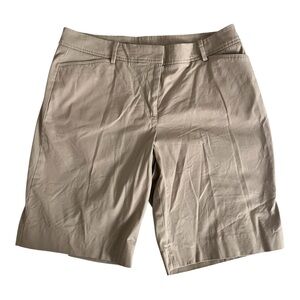 Talbots Women's Perfect Shorts Khaki Tan Lightweight Casual Size 12P
